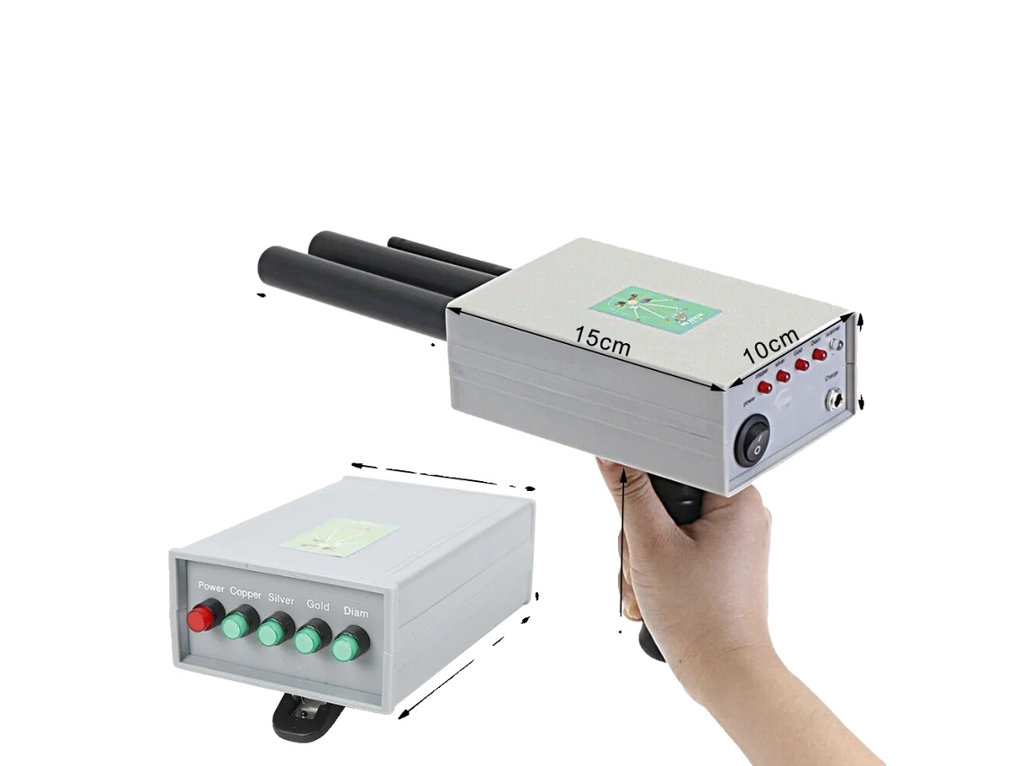 Detector de metales portátil con una profundidad de 20 metros y un sistema de sonda dual (20 m)