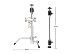 Andoer Mini Tripode De Mesa 53cm Tripode Para Teléfono Aluminio 10kg Con Barra Cruzada Para Streaming/grabación De Vídeo
