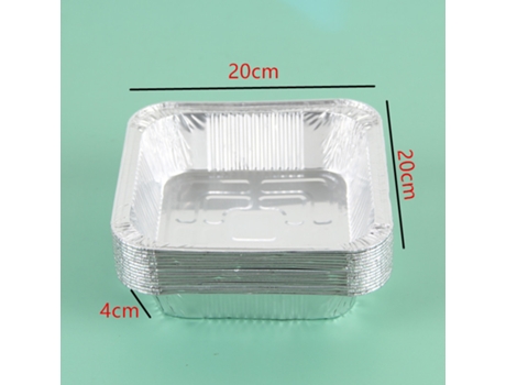 Bandeja de papel de aluminio para freidora de aire 20cm50 uds COOLWW12