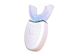 Cepillo de dientes eléctrico ultrasónico GOKOCO, herramienta de blanqueamiento dental de silicona en forma de U para adultos.
