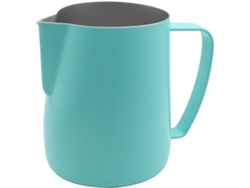 Jarra Aireadora De Acero Inoxidable Linjou Para Café, Latte Y Leche, 600 Ml, Color Verde.