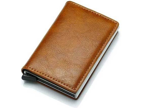Cartera GOEIK Inteligente - 6 Tarjetas (Castaño)