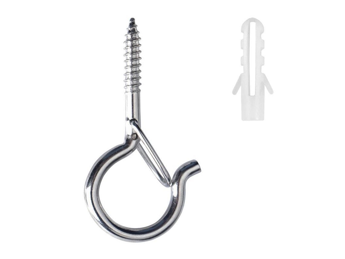 Ganchos de tornillo Q-Hanger, 22 piezas con gancho de seguridad para pared o techo.
