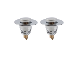 Tapón Emergente De 2 Piezas Para Lavabo De Baño Con Filtro Y Anillo De Sellado, Material Abs Y Latón.