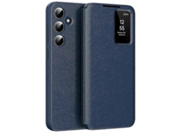 For Samsung Galaxy A56 5g Case With Card Holder Smart View Window Leather Phone Cover - Green 26s