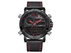 Reloj Electrónico Para Hombre, Resistente Al Agua Hasta 30 M, De Piel Sintética Con Calendario.