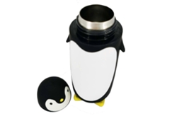 Botella térmica Penguin 2024, taza de viaje para niños, taza térmica de acero inoxidable para agua caliente y fría Ly Ebike