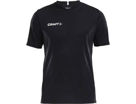 Camiseta de Hombre para Fútbol CRAFT Squad Solid Negro (XL)