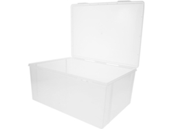 Caja De Almacenamiento Elevada De Plástico Pp Transparente Para Archivos A4: Duradera Y Organizada.
