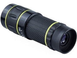 Telescopio monocular pequeño telescópico de 10 x 22 pulgadas, mini telescopio de bolsillo para niños, HD, para exteriores, portátil, telémetro, caza, negro USHION