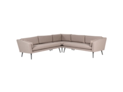 Sofá esquinero BELIANI Loretello de Poliéster Beige 243x243x70