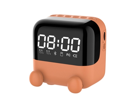 Reloj despertador digital con espejo Altavoz Bluetooth inalámbrico a prueba de agua
