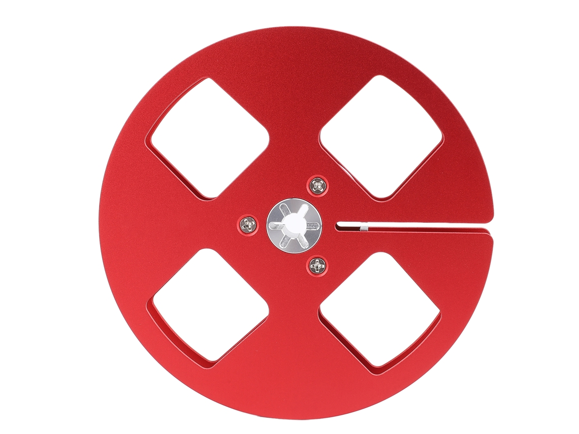 Carrete De Cinta Vacío De 5 Pulgadas Y 1/4 De Pulgada Con 4 Orificios, De Aleación De Aluminio, Para Grabadora De Cinta De Carrete Abierto (nab).