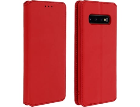 Funda Samsung Galaxy S10 Plus AVIZAR Cartera Rojo