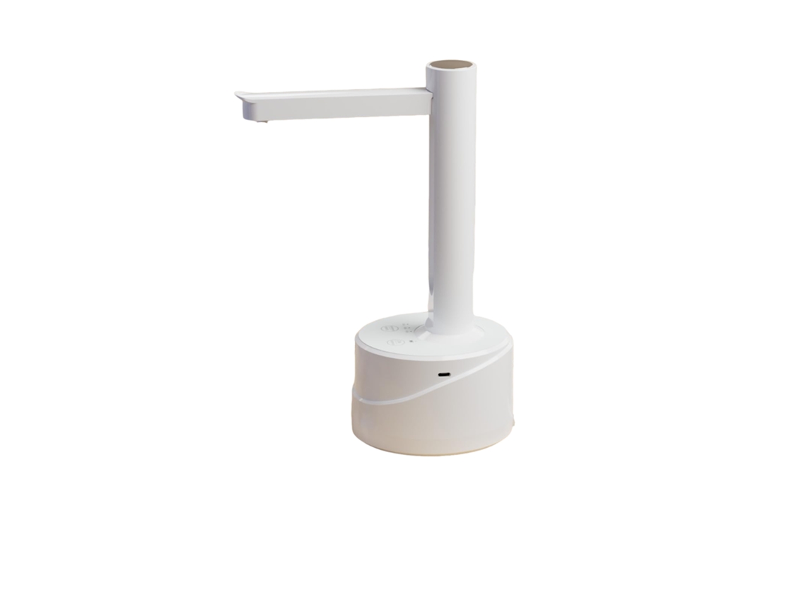Bomba eléctrica para botellas de agua de 5 galones, doble uso, carga USB tipo C, automática, para camping Truyuety (blanca)