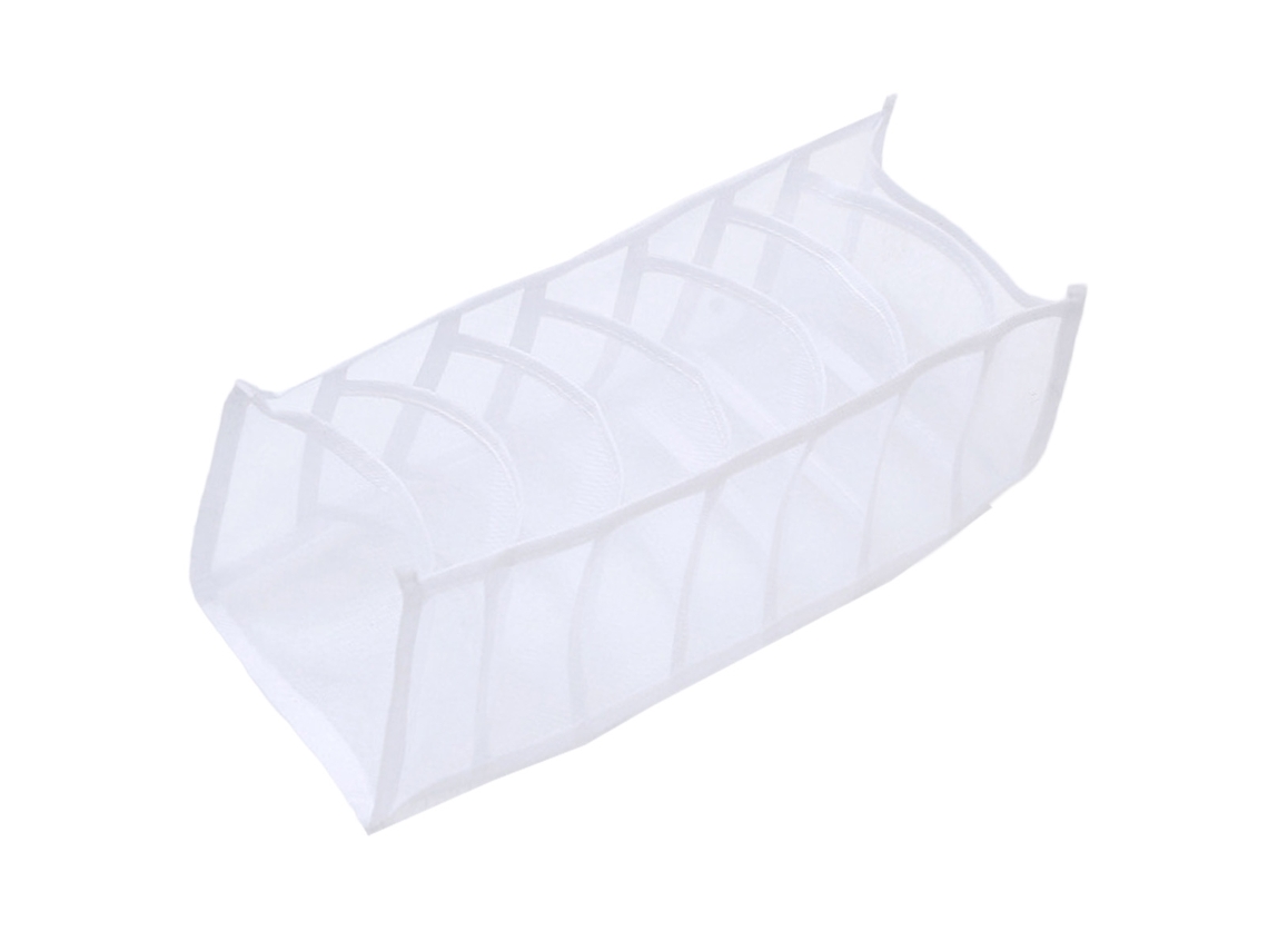 Organizador de ropa divisor de leggings de malla blanca (32x25x3cm) Kofihety
