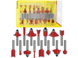 Juego de brocas para fresadora de corte de madera, broca redondeada para corte de radios y líneas rectas, ideal para diversas necesidades.