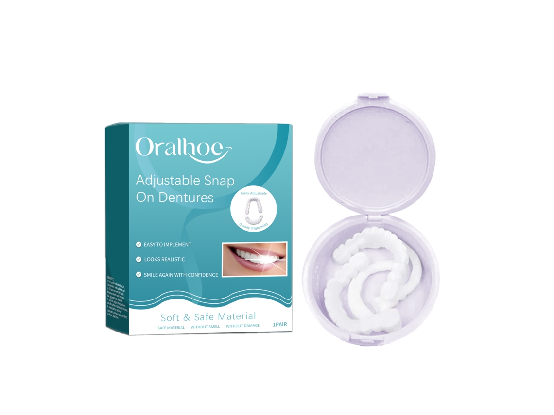 Prótesis Dentales Con Hebilla Ajustable Oralhoe, Conjunto De Rellenos Temporales Confortables Y Naturales Para Corrección Interdental