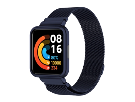 Correa milanesa para Xiaomi Redmi Watch 2 Lite versión internacional (pintura azul)