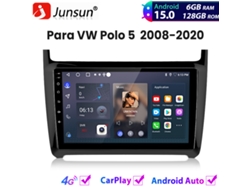 Junsun Android 15 Carplay Auto Radio Vw Polo 5 2008-2020 Gps Navi Bt 4g Wifi 6+128gb V1pro