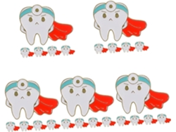 Broche De Diente, Pasador, Portacepillos De Baño, Molares, Lindo Broche, Precioso