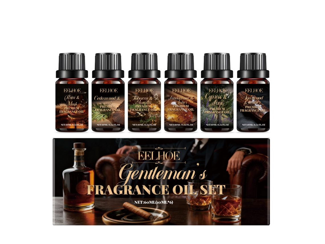 Set de aceites esenciales de aromaterapia para hombres