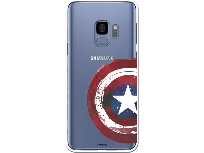 Carcasa Samsung Galaxy S9 MARVEL Capitán América Transparente