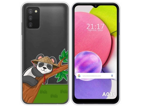 Carcasa Samsung Galaxy A03s TUMUNDOSMARTPHONE Dibujos Transparente Multicolor