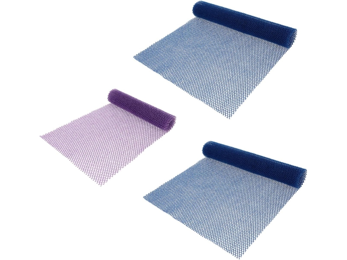 Juego de 3 toallas exfoliantes y esponjas de baño en colores surtidos CHABERLU