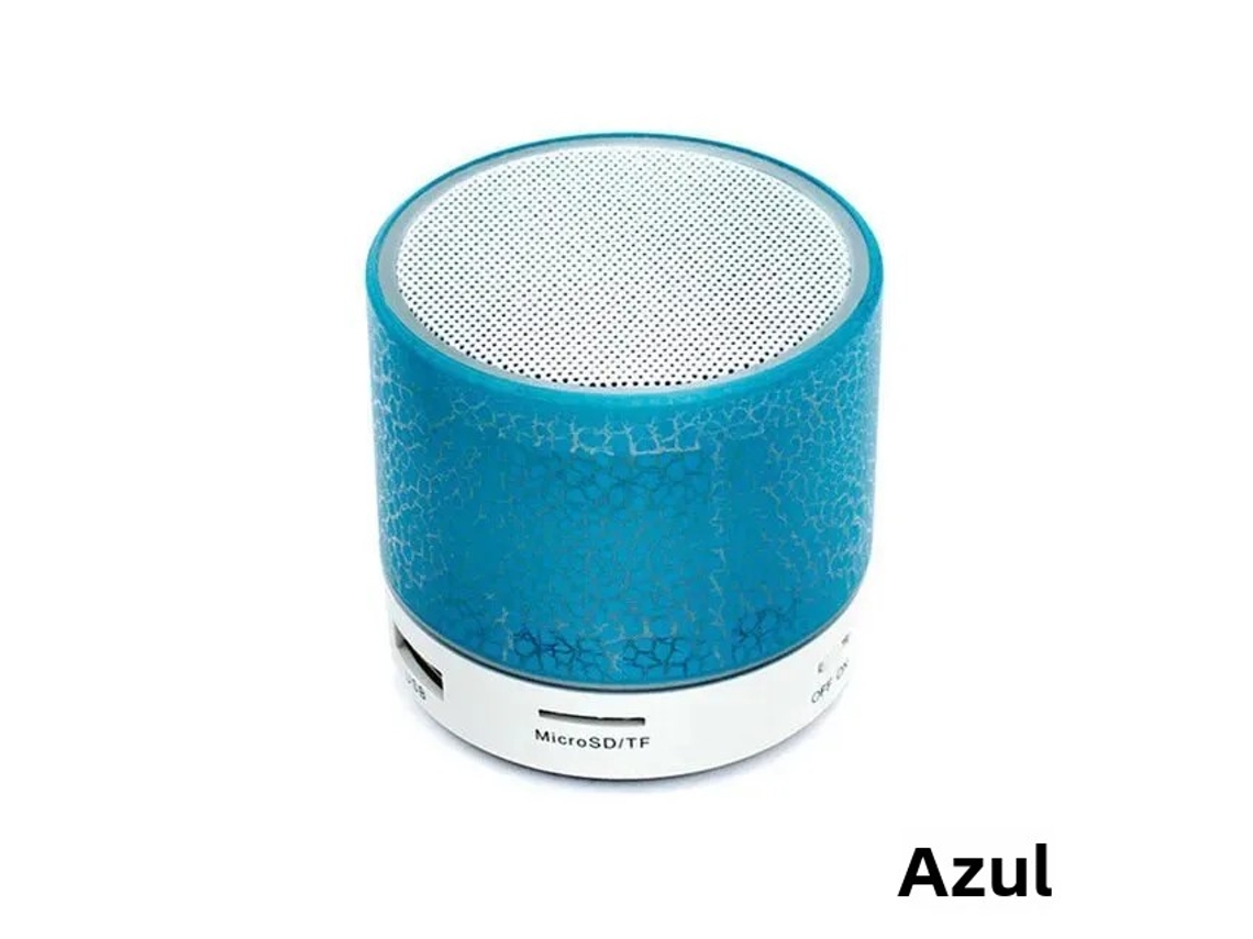 (azul) Mini Altavoz Bluetooth Altavoz Inalámbrico Led Portátil