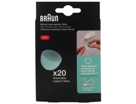 Filtros para Aspirador Nasal Manual 1 20 Filtros BRAUN