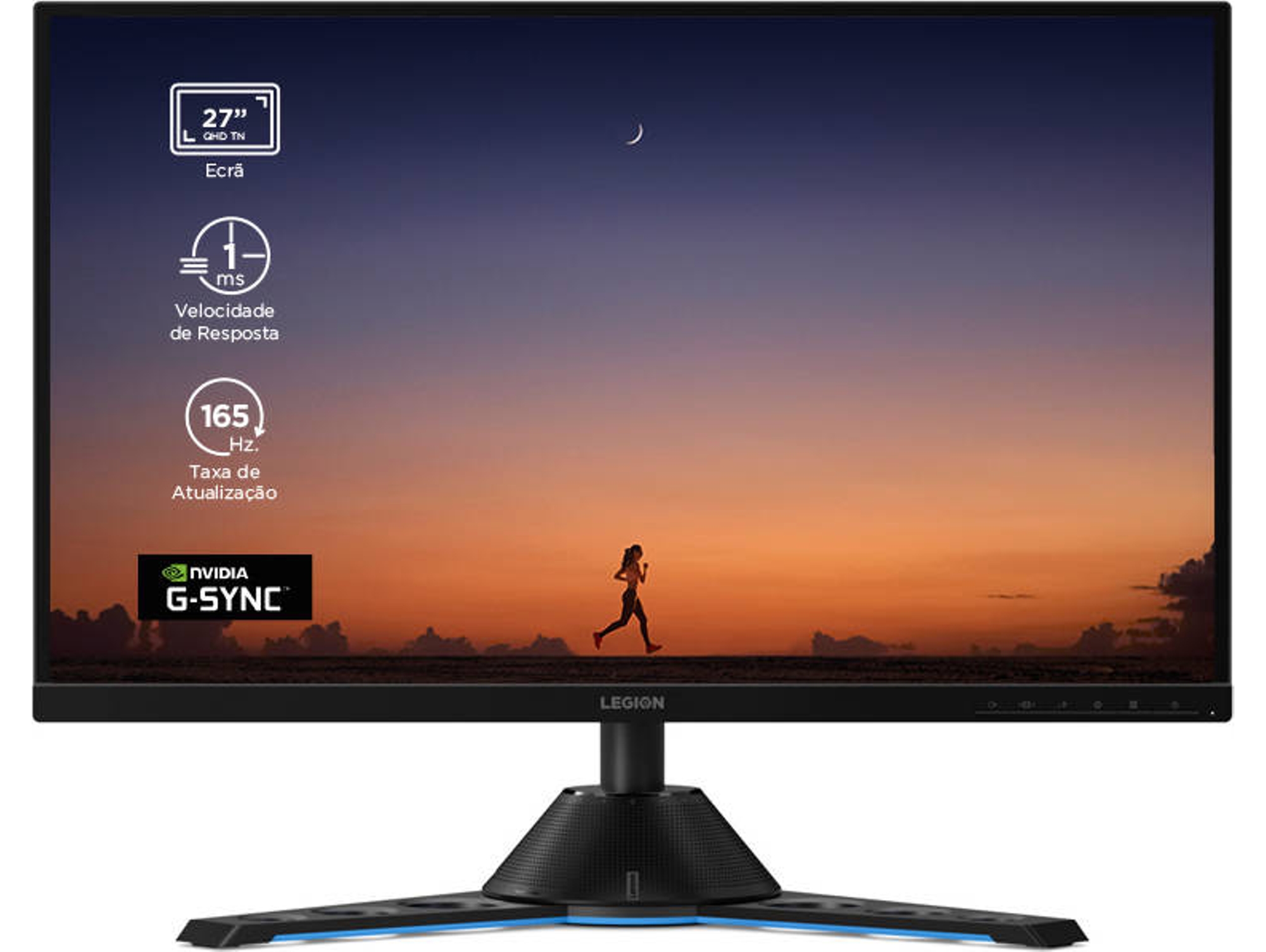Monitor Gaming LENOVO Legion Y27gq-20 (27'' - 1 ms - 165 Hz - G-Sync)