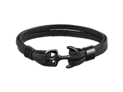 Pulseras De Cuero Hechas A Mano Para Hombres Y Mujeres, Pulseras Vintage Multicapa Con Ancla Para Parejas/amantes/parejas.