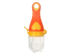 Mamadeiro De Alimentos Para Bebê Silicone Mordida Frutas Legumes Calmante Alimentação Sólida Laranja