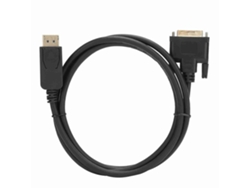 Cable Dp A Dvi Con Conductor De Cobre Y Cubierta Negra, Compatible Con 1080p, Para Conexión De Hdtv, Pc Y Proyector