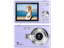 Cámara Digital 1080p Con Sensor De 96 Mp, Zoom De 16x, Pantalla Lcd Ips De 2,4", Ideal Para Vlogging Y Viajes.
