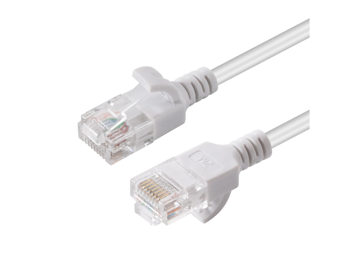 Cable U/UTP Cat6 de 1,5 m, color blanco, fino