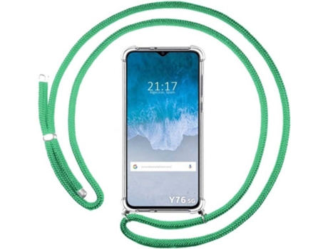 Carcasa para Vivo Y76 5G TUMUNDOSMARTPHONE Colgante Verde