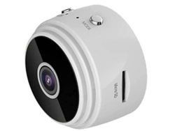 Mini cámara IP inalámbrica Bestvite A9 1080p HD con wifi y visión nocturna DVR (blanca)