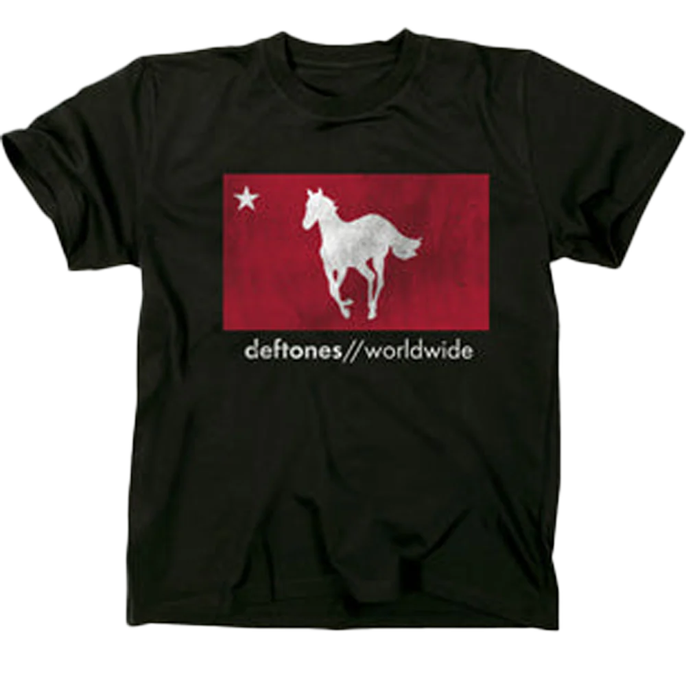 Deftones Worldwide White Pony T-shirt Unisex Rockinstone Size:l