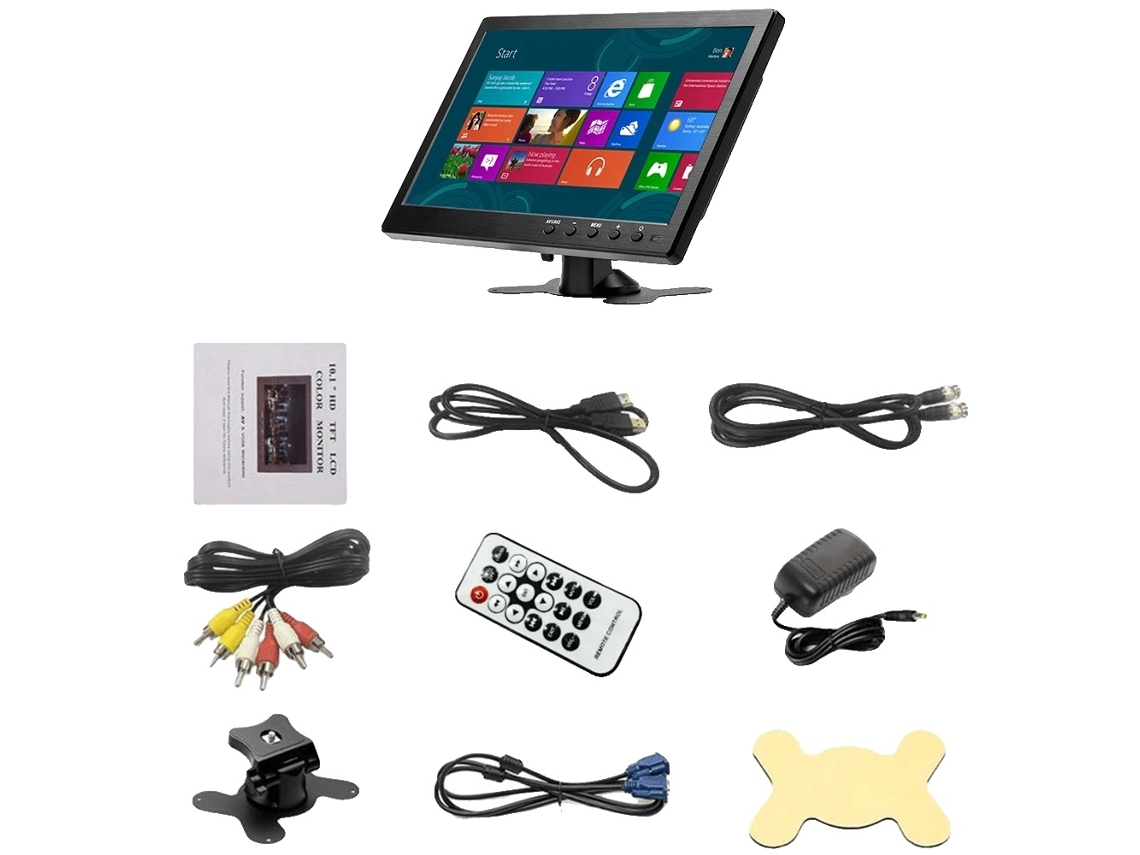 Monitor portátil, resolución HD, compatibilidad con múltiples entradas, enchufe europeo, OEM