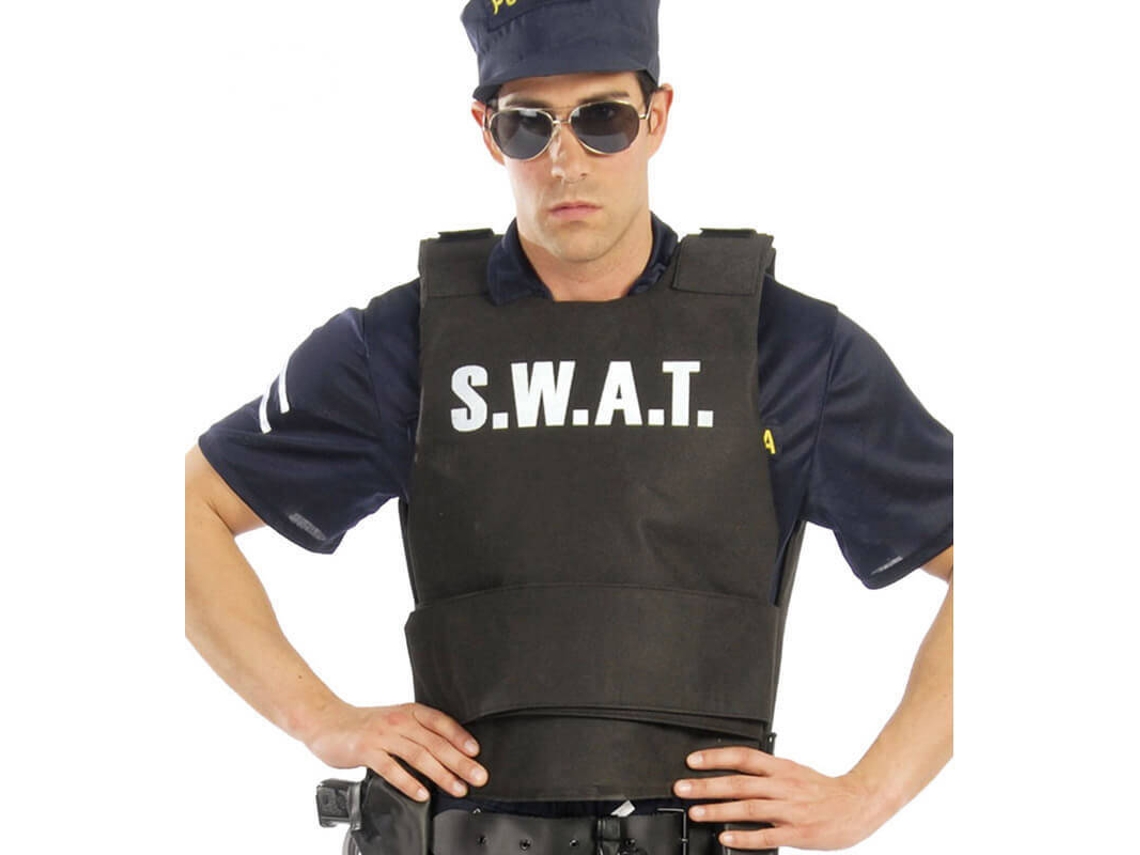 Chaleco DISFRAZZES Antibalas De Policía Swat Adulto (Talla: L)