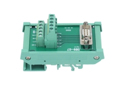 Placa De Adaptador De Conector Db9 A Terminal Con Pcb Y Caja Macho Recto Dc60v Db9-g7