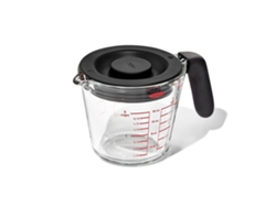 Vaso medidor Oxo Good Grips de 500 ml de vidrio borosilicato con tapa hermética