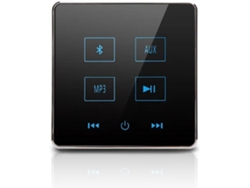 Amplificador De Pared Bluetooth, Sistema De Audio De Fondo Para Cine En Casa Con Tarjeta Tf Y Usb (negro), 1 Juego.