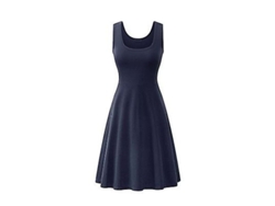 2026-vestido De Verano Mujer Sexy Sin Mangas Cuello Cuadrado Solido A-line Cintura Alta Casual Rojo Talla 18-35