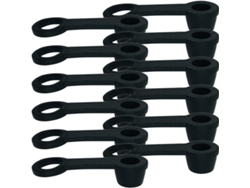 30 Tapones Roscados De Goma Negra Para Purgador De Frenos De Motocicleta, Tapones De Protección Contra El Polvo.
