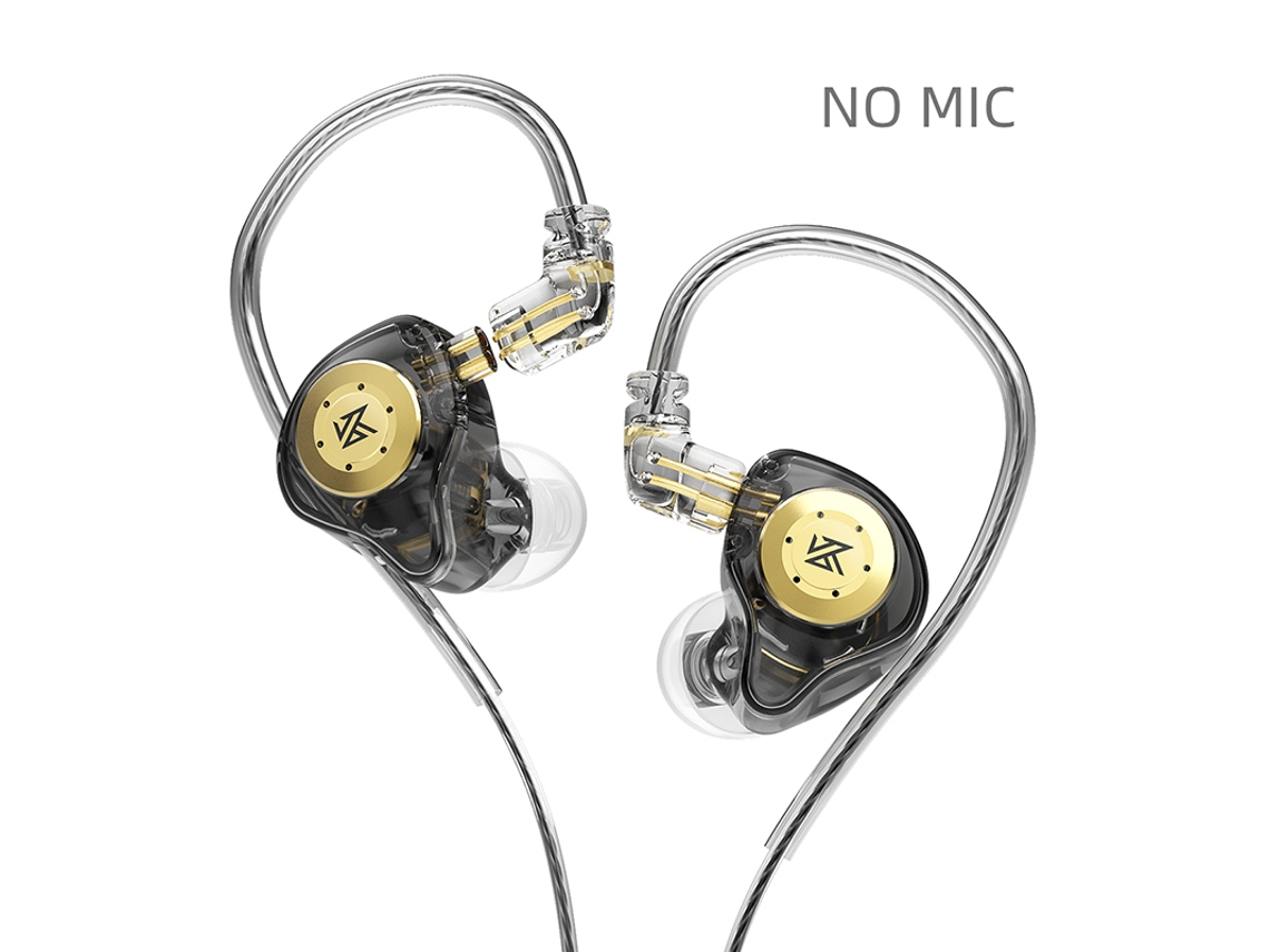 Auriculares metálicos con cable, alta fidelidad, bajos potentes, para DJ MDUG (negros, sin micrófono)