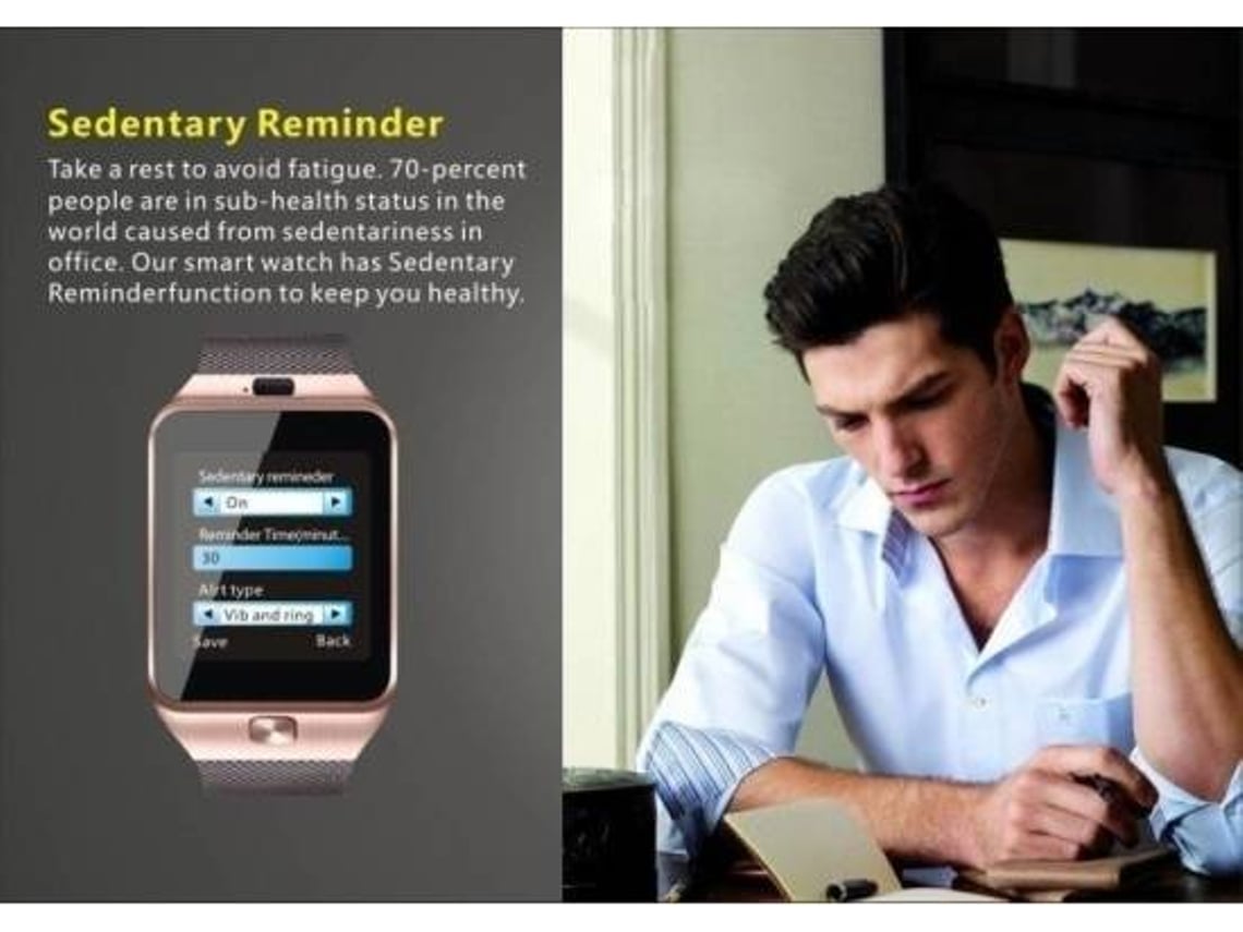 Smartwatch sales dz09 dorado