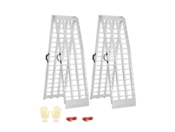 Juego de Rampas de Aluminio de 305cm para Cargas Pesadas con Seguridad Tekmaquinas